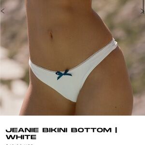 With Jean White Jeanie Bikini Bottom